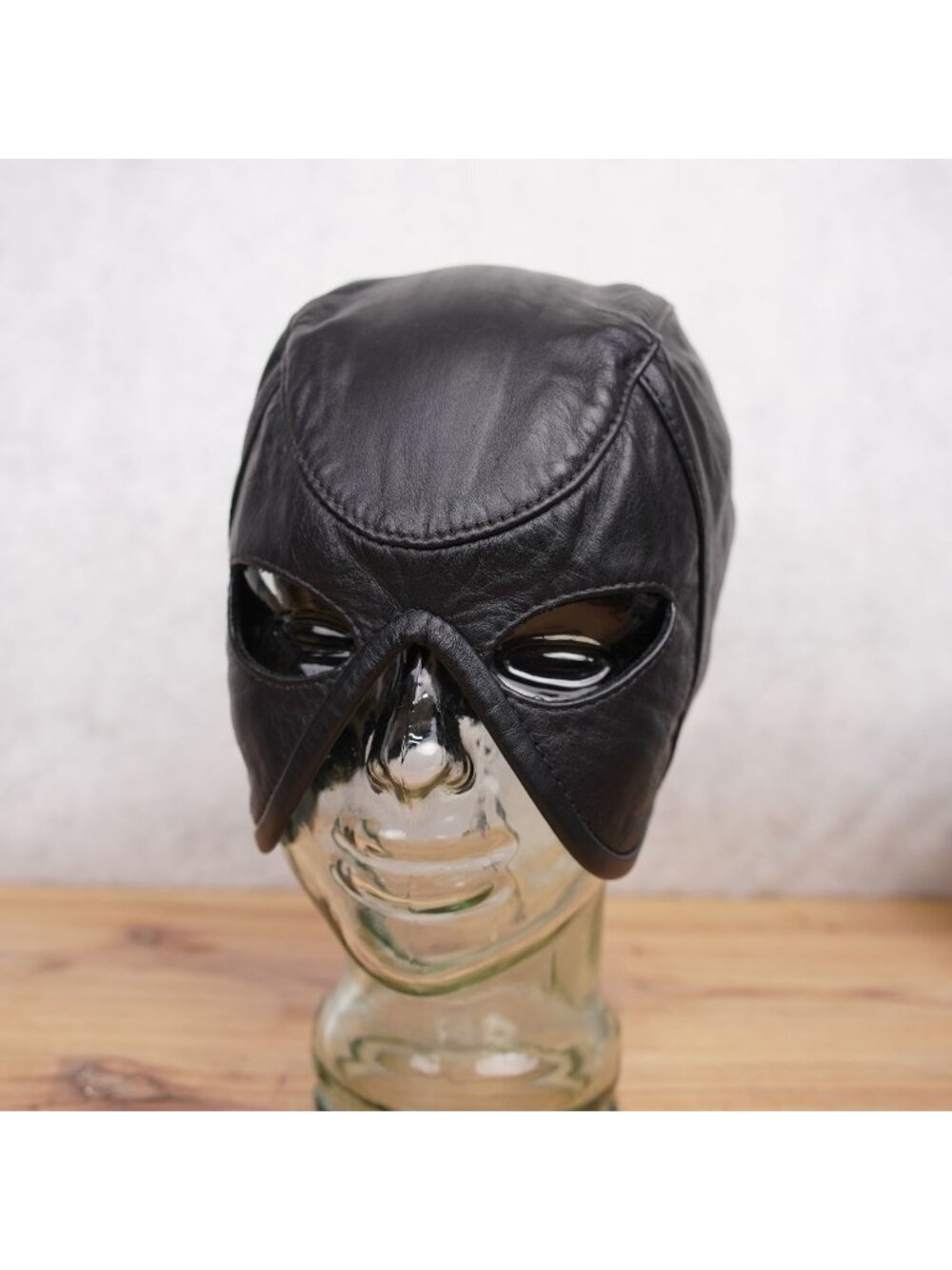 Rare Vintage Mr S Leathers Half Head Executioner Hood Size Medium Black 90s
